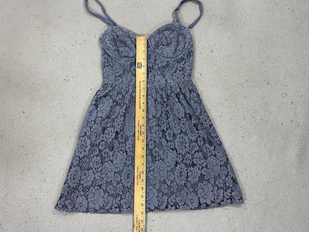 Abercrombie & Fitch Dress Womens Medium Lace Bustier Mini Spaghetti Coquette - Picture 7 of 14